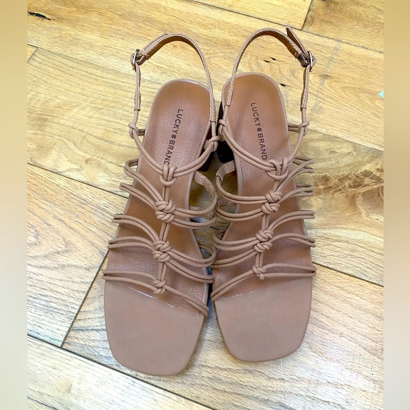 Lucky Brand boho tan heel sandals​ - Picture 5 of 12